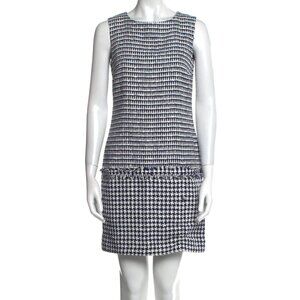 NWT Carolina Herrera Women's Sleeveless Shift Dress Cotton Blend US Size 4 New